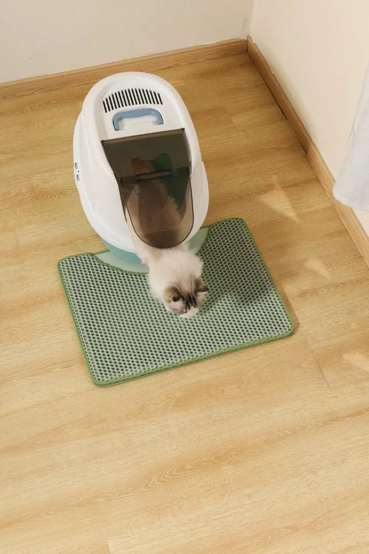 DUPLEX Mat voor Kattenbak - Horizontaal Groen 60x45