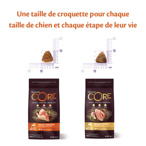 Graanvrij brokjes Senior Original, kalkoen met kip