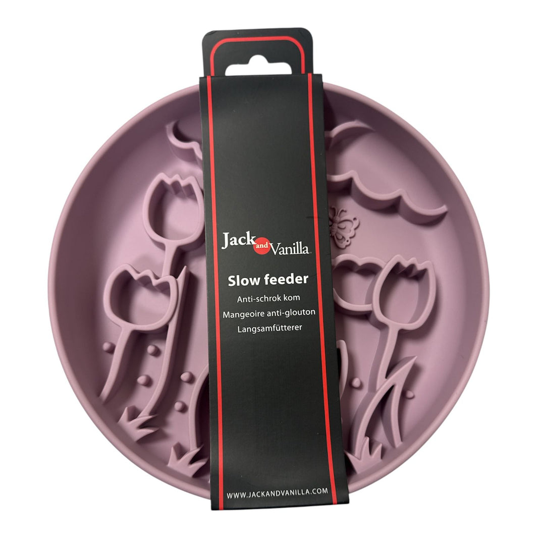 JV Bon App Voerbak Slow Feeder Antislip Silicone Tulip