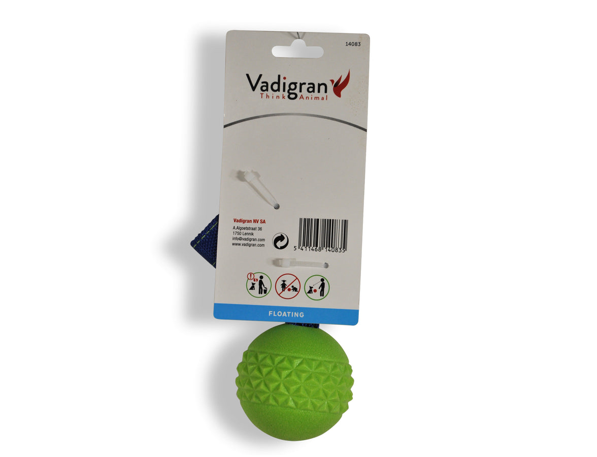 Toy dog ​​TPR ball with rope Green Apple 6.3cm 