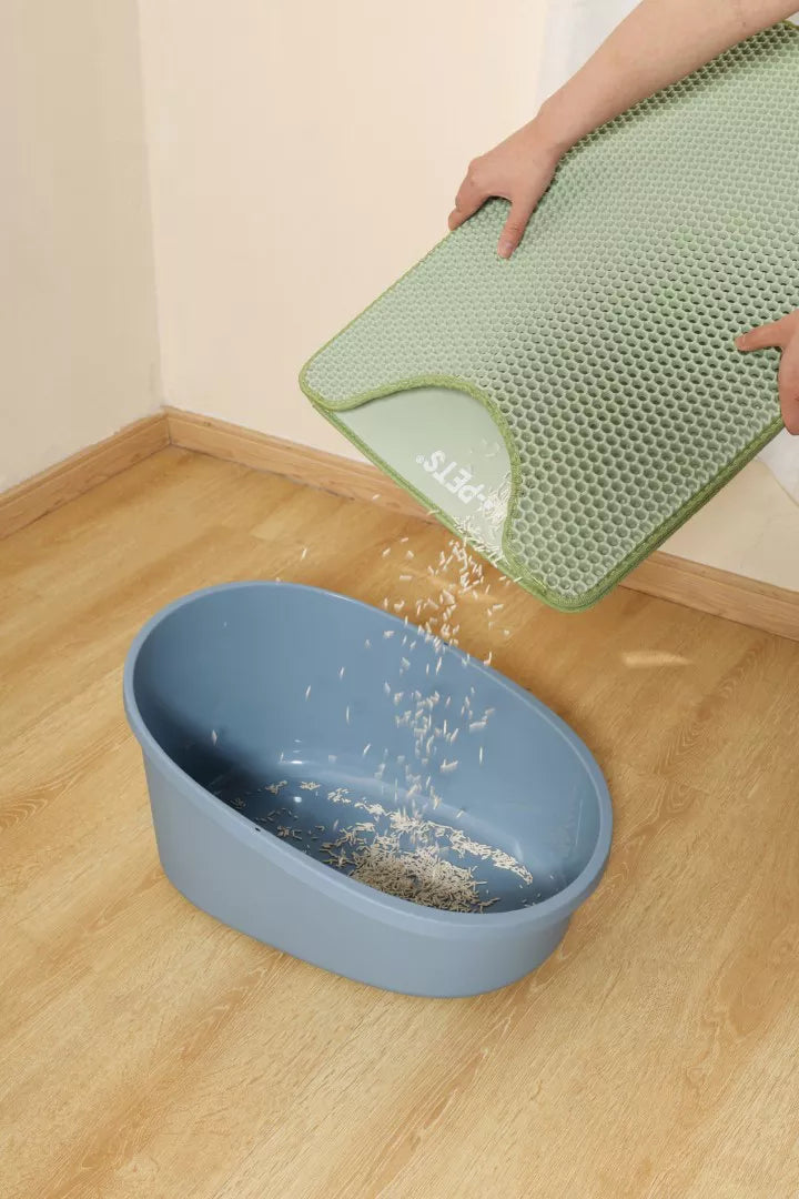 DUPLEX Mat voor Kattenbak - Verticaal Groen 45x65