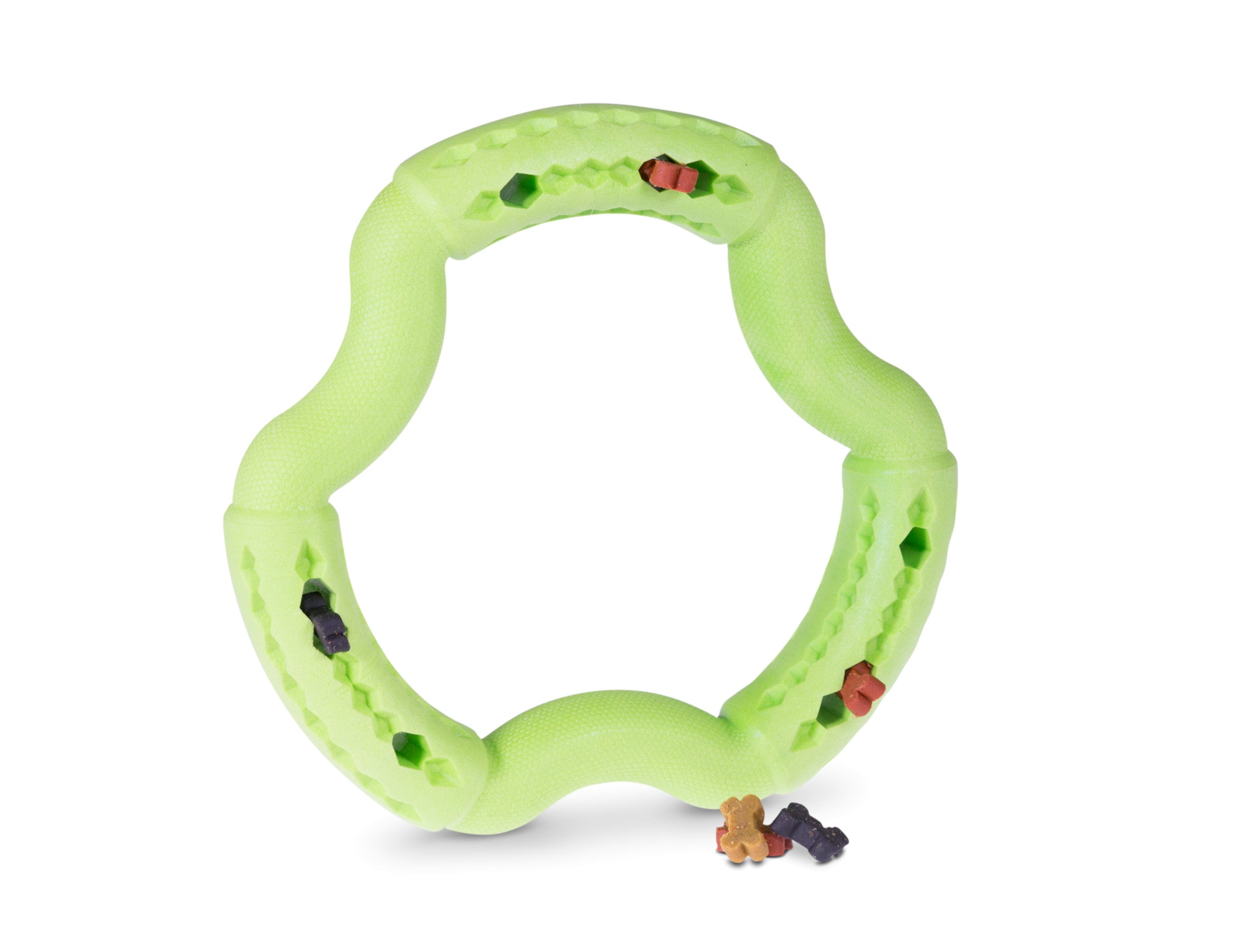 Toy dog ​​TPR ring Green Apple 21cm