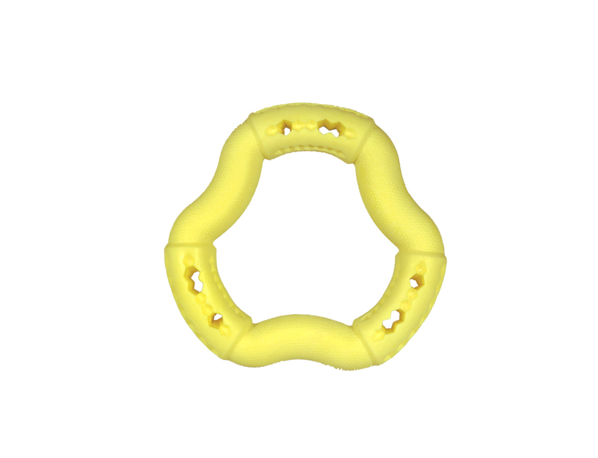Toy dog ​​TPR ring Yellow Vanilla 12cm 