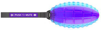 Rugby Ball 'Push To Mute' Blauw/Paars