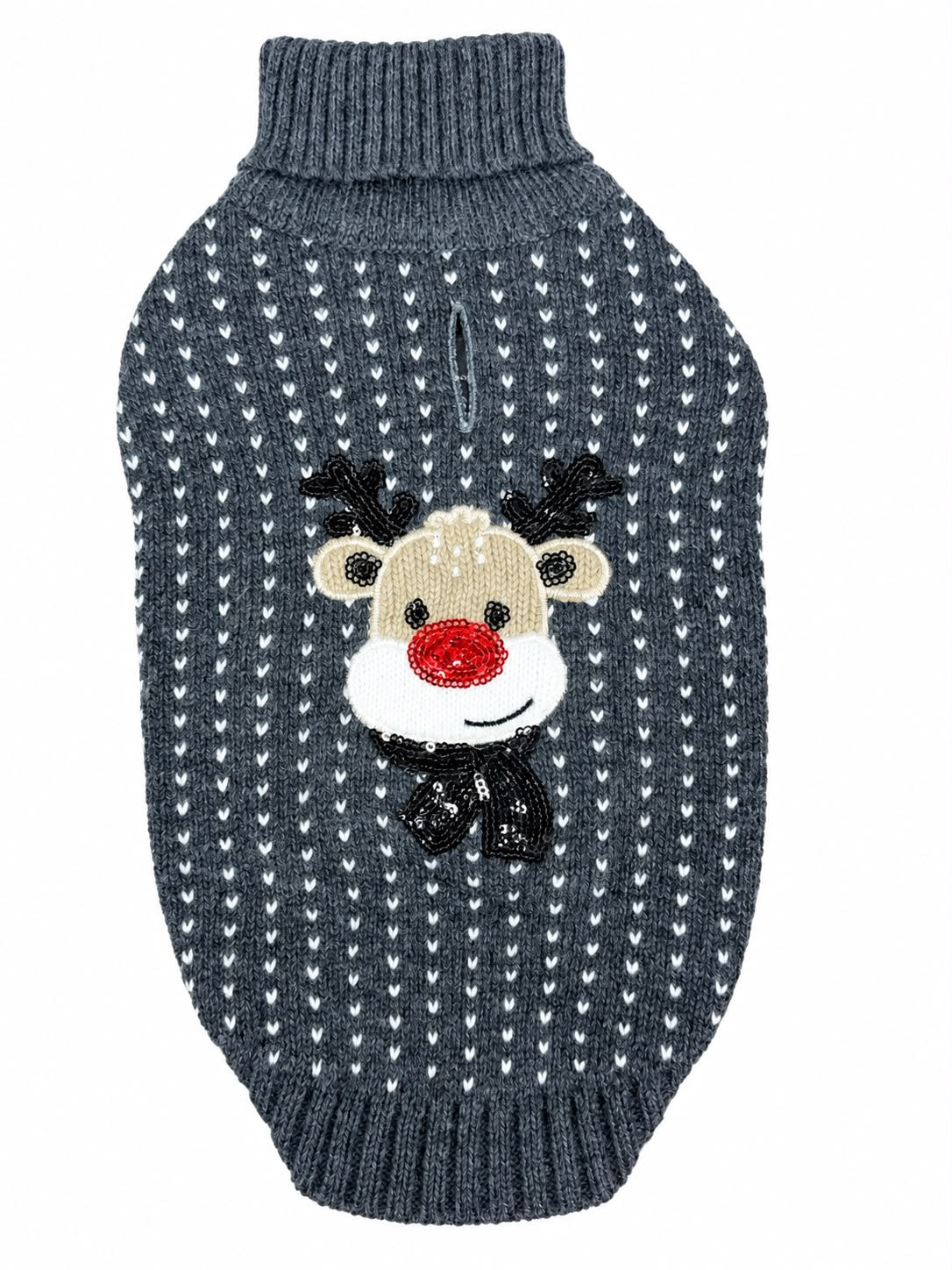 JV Kersttrui Donkergrijs met Rendier