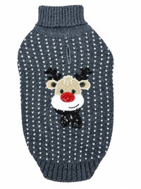 JV Kersttrui Donkergrijs met Rendier