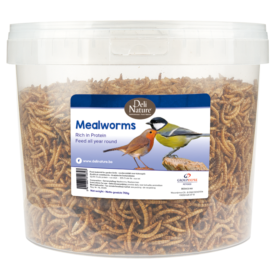 Meelwormen gedroogd emmer 700g