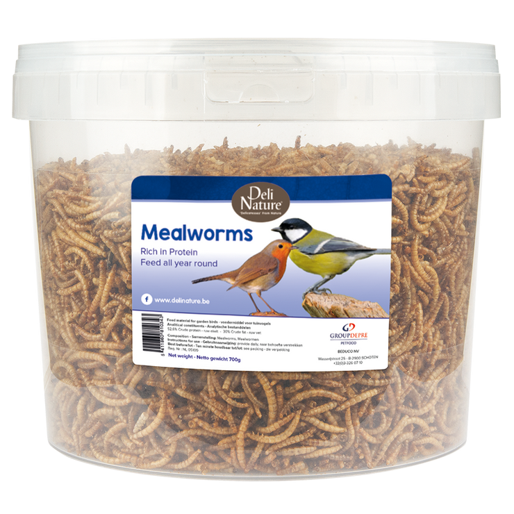 Meelwormen gedroogd emmer 700g