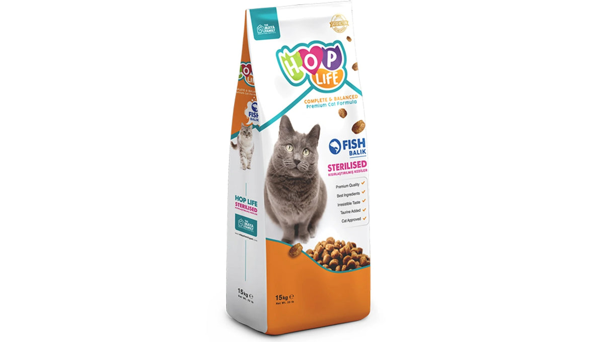 Hop Life Cat Sterelized Fish 15kg