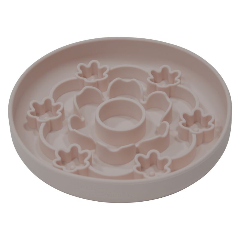 JV Bon App Voerbak Slow Feeder Antislip Silicone Bloem