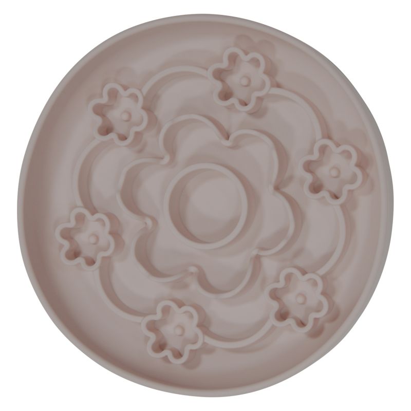 JV Bon App Voerbak Slow Feeder Antislip Silicone Bloem