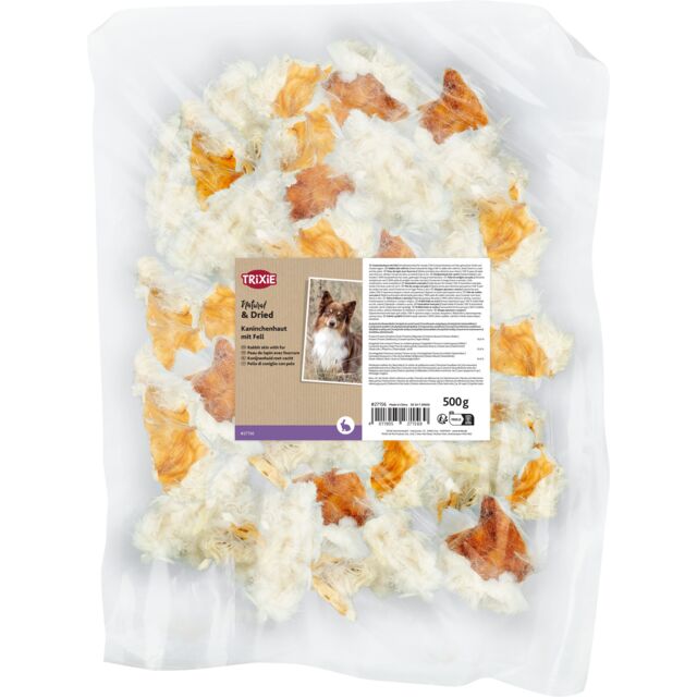 Konijnenhuid met vacht