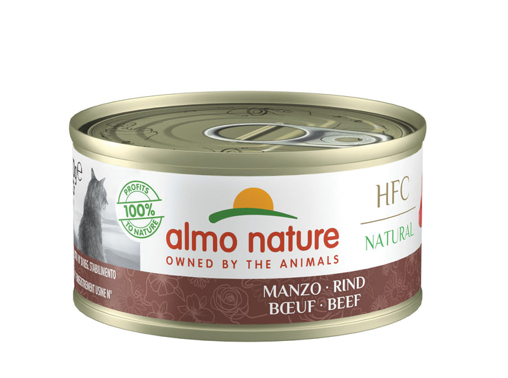 HFC Cats 70g Natural - rundvlees