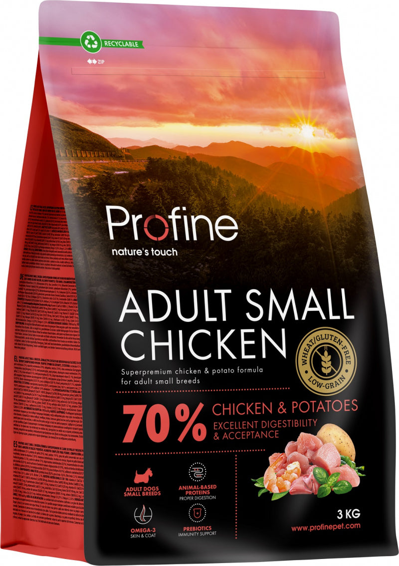 Profine adult Small Breed Chicken and Potatoes 3kg 