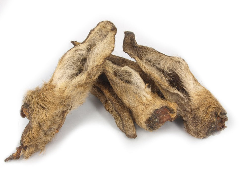 Geitenoren met vacht Natuurlijke hondensnack 500gr