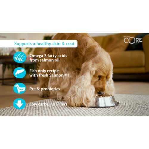 Graanvrij brokjes Small Breed Adult Ocean, zalm met tonijn