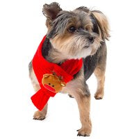 Kerstsjaal - rode sjaal voor de feestdagen - 45 cm