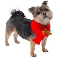 Kerstsjaal - rode sjaal voor de feestdagen - 45 cm