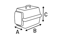 Transportkooi Noah 2 37,5x57x35 cm