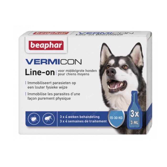 Vermicon Line-On Middelgr. Hond 3x3ml
