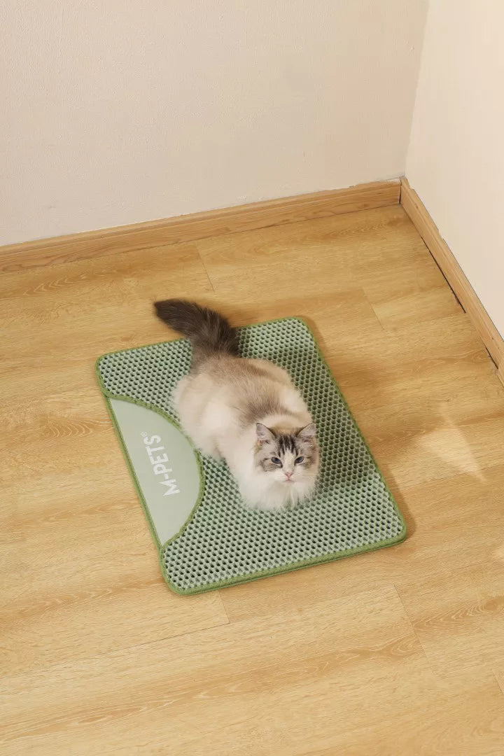 DUPLEX Mat voor Kattenbak - Horizontaal Groen 60x45